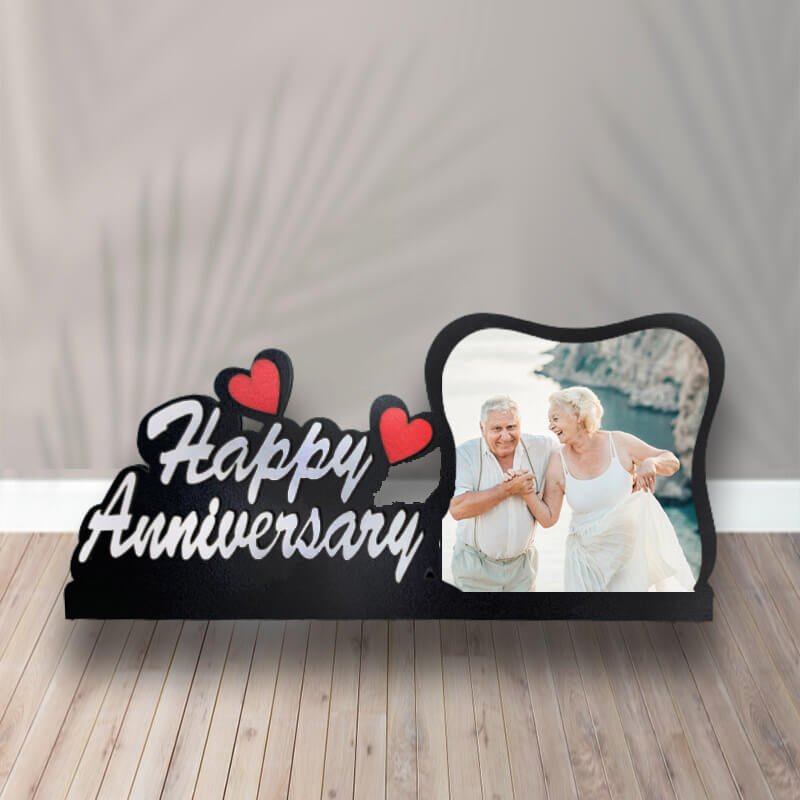 Happy Anniversary Single Photo Table Top