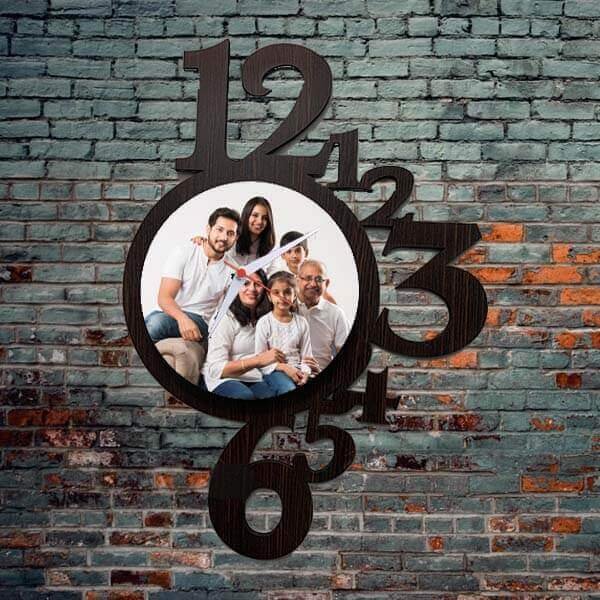Personalized Wall Clock With Half Numbers