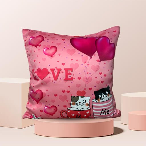 Personalized "Love"  Printed Pillow