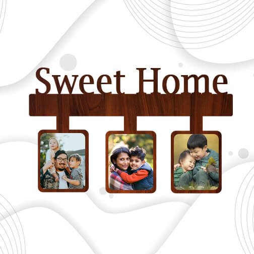 Personalized "Sweet Home" Wall Hanging Frame